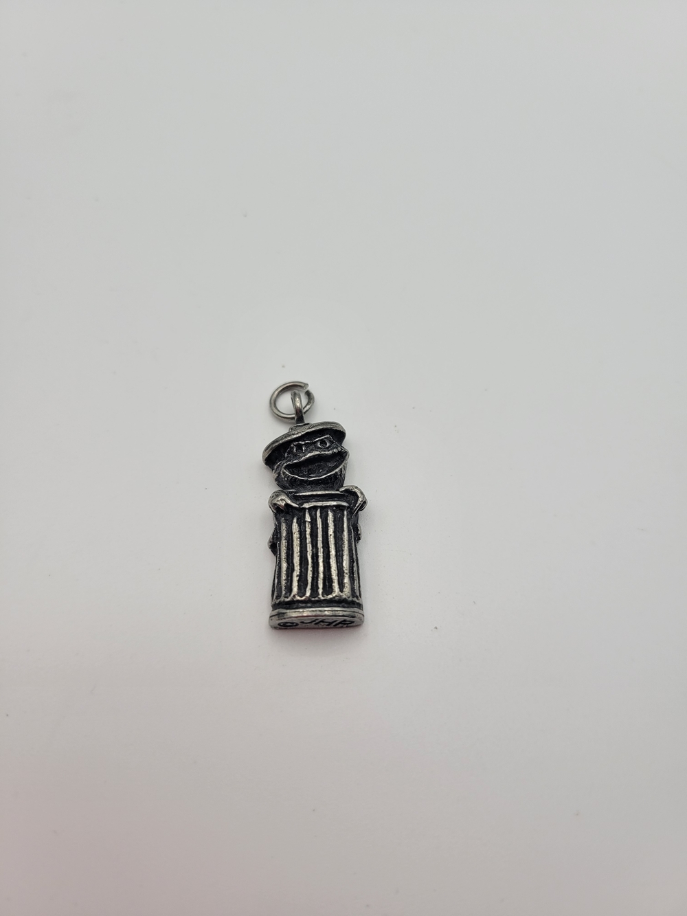 Vintage JHP Sesame Street Oscar the Grouch sterling silver pendant